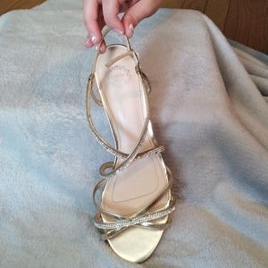 I.Miller gold formal wedge